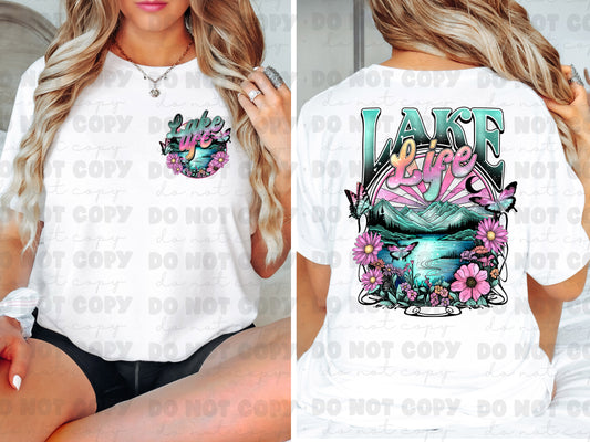 Lake Life front and back set  *DREAM TRANSFER* DTF