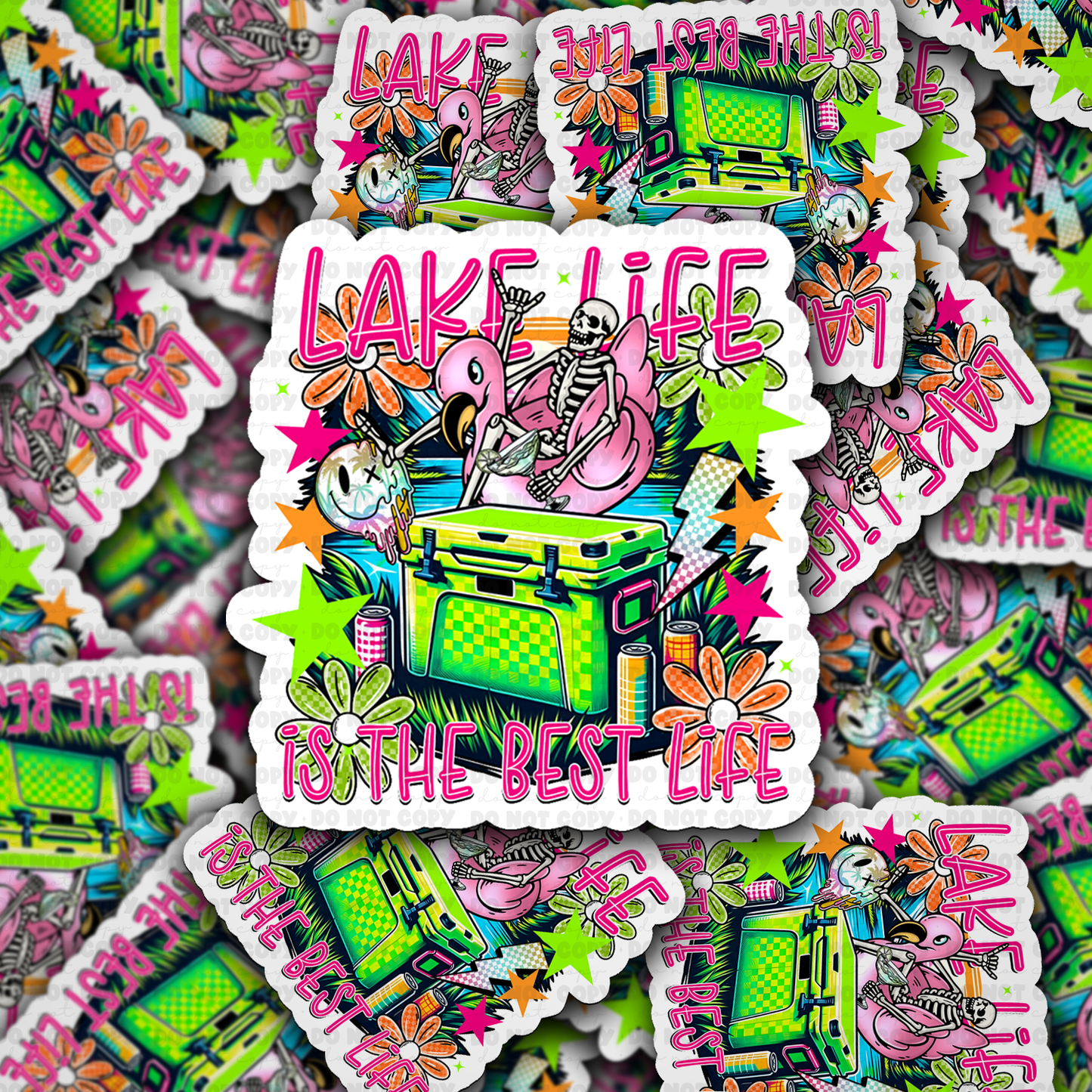 DC 1956 - Lake life is the best life Die Cut Sticker