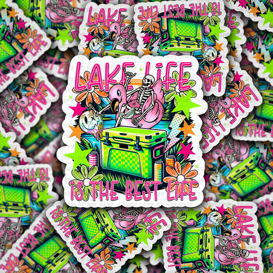 DC 1956 - Lake life is the best life Die Cut Sticker