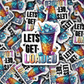 DC600 lets get loaded mermaid Die cut sticker 3-5 Business Day TAT