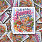 DS 3226 - Lets Go To The Farmers Market Die Cut sticker