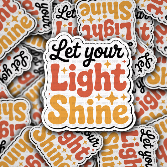 DC 2361 - Let your light shine Die Cut Sticker