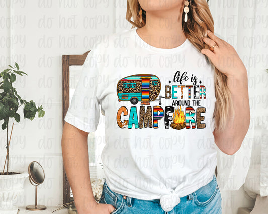 Life is Better around the Campfire Serape*DREAM TRANSFER* DTF