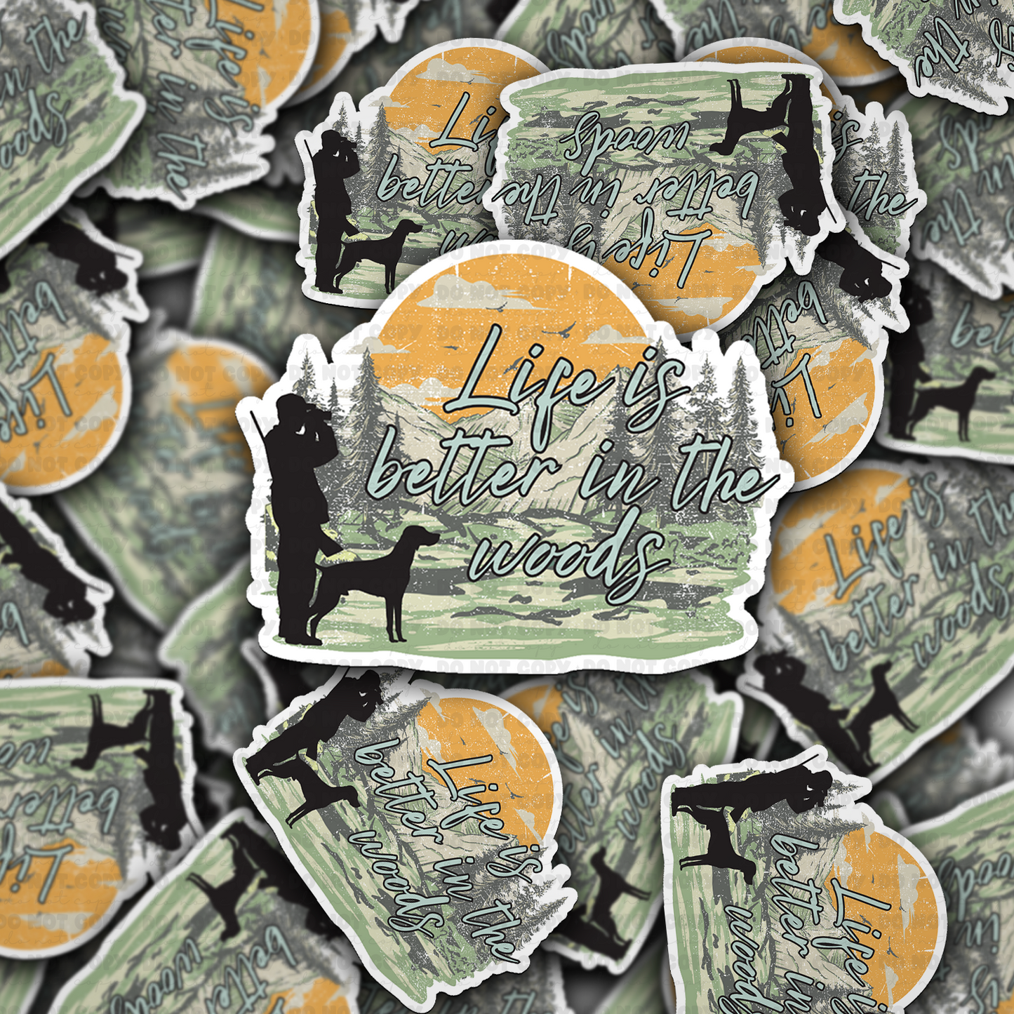 DC 1958 - Life is better in the woods Die Cut Sticker