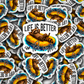 DC 1812 - Life is better on the water Die Cut Sticker