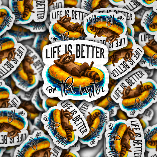 DC 1812 - Life is better on the water Die Cut Sticker