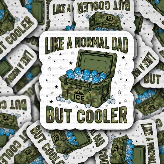 DS 3048 - Like a Normal Dad Camo Die Cut sticker