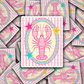 DS 3075 - Lobster with Stars Die Cut sticker