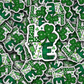 DC 1452 - Love shamrock clover die cut sticker
