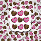 DC505 Love hearts Die cut sticker 3-5 Business Day TAT