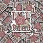 DC 1419 - Love is patient die cut sticker