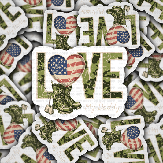 DS 3049 - Love My Daddy Die Cut sticker