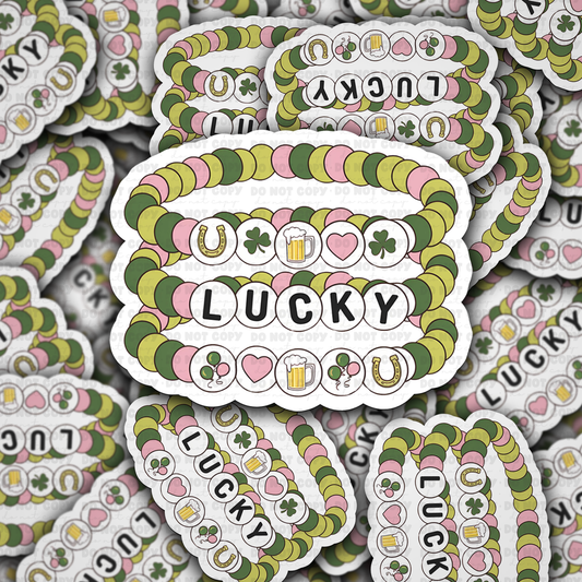 DC 1413 - Lucky Bracelets die cut sticker