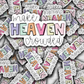 DC 1530 - Make heaven crowded die cut sticker