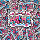 DS 2788 - Mama with coquette bow Die Cut sticker