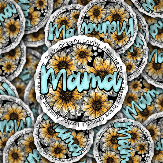 Mama Die cut sticker 3-5 Business Day TAT