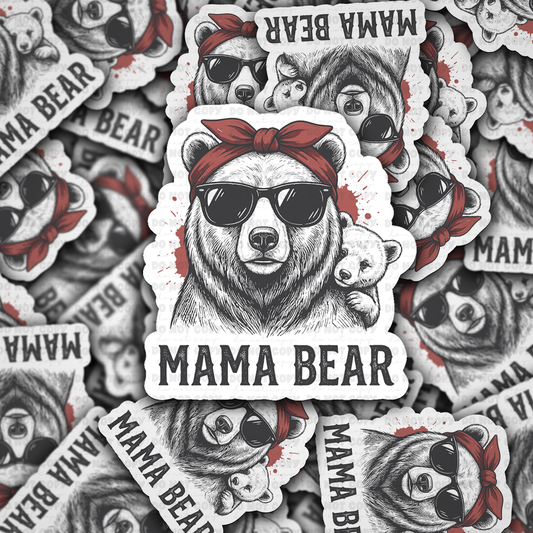 DS 2842 - Mama Bear Die Cut sticker