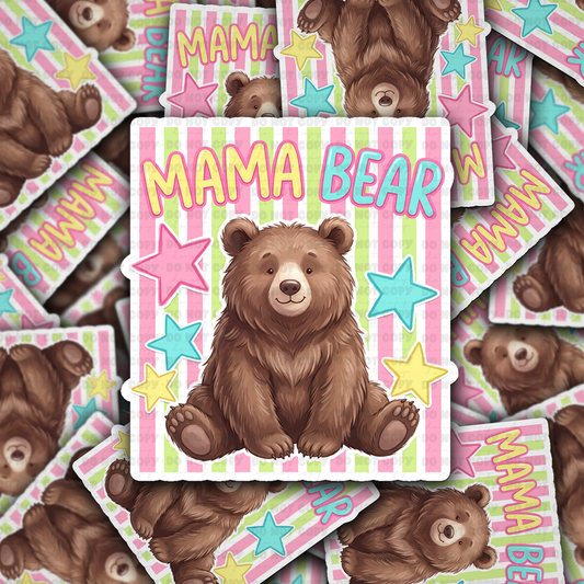 DS 3078 - Mama Bear Die Cut sticker