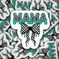 DS 3098 - Mama Checkered Die Cut sticker