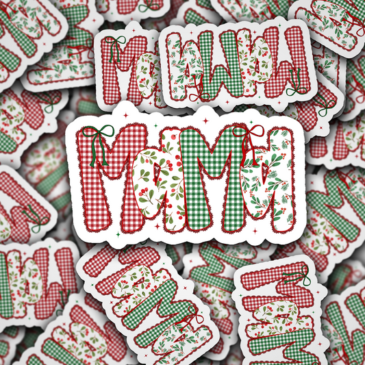 DC 2169 -  Mama Christmas Die Cut Sticker