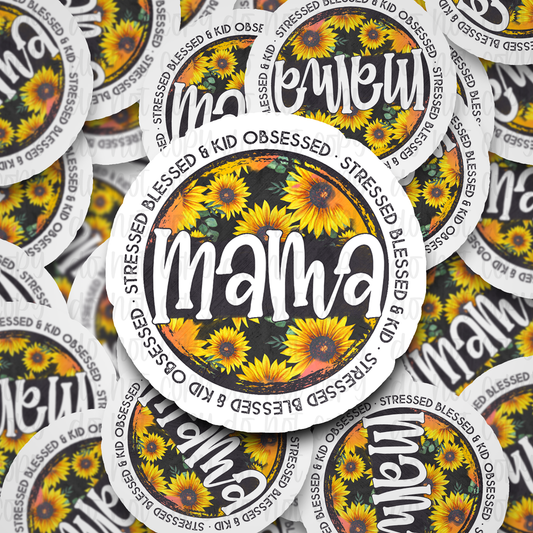 Mama Circle Die cut sticker 3-5 Business Day TAT