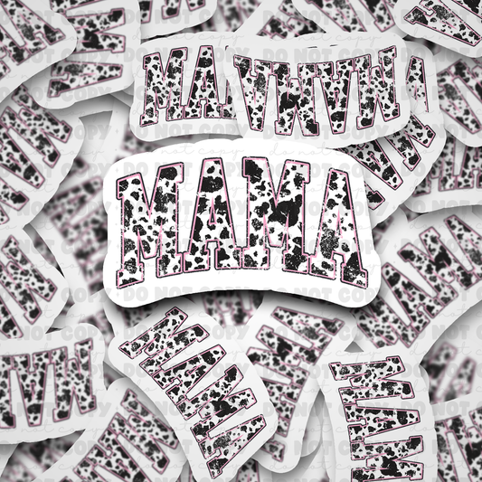 DC510 Mama cow print Die cut sticker 3-5 Business Day TAT
