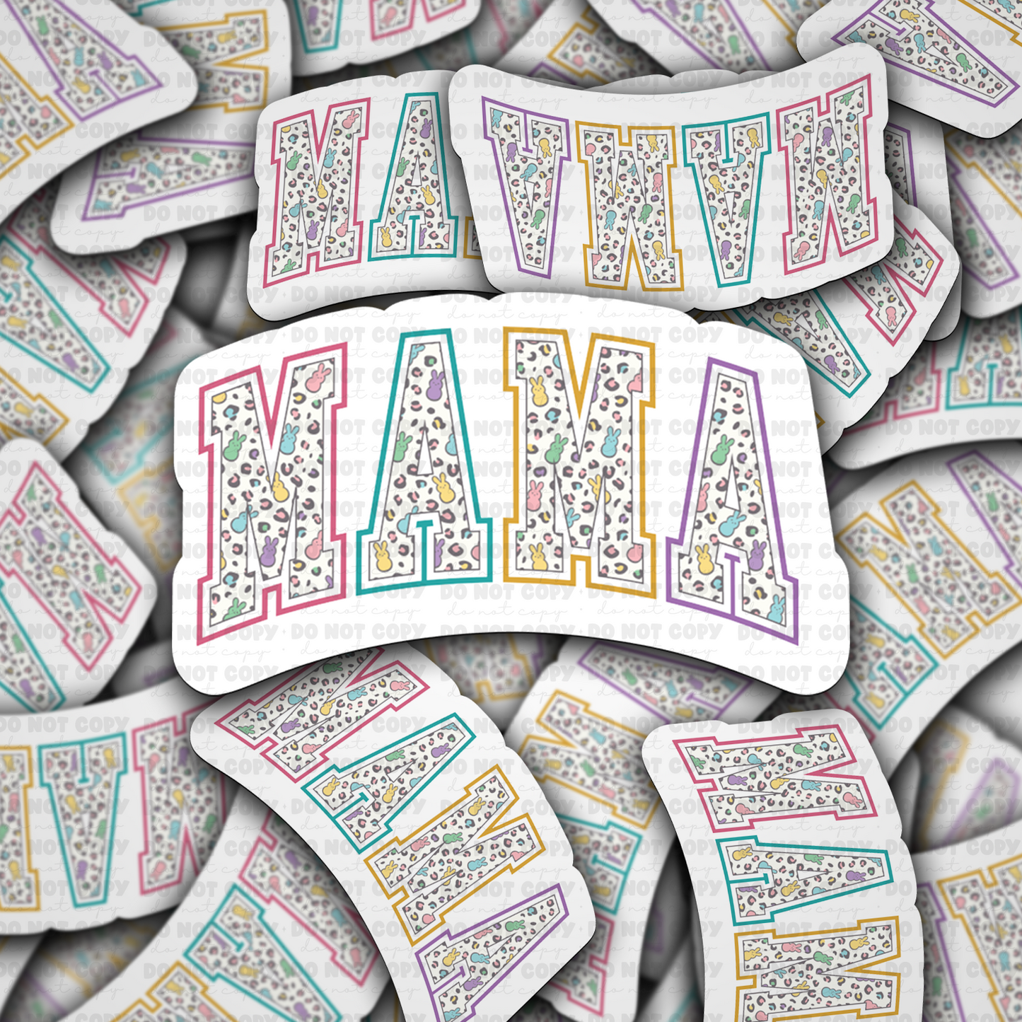 DC 1414 - Mama Easter die cut sticker