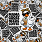DS 2878 - Mama goose needs coffee Die Cut sticker
