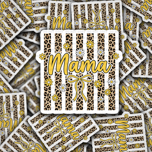 DS 2891 - Mama leopard Die Cut sticker