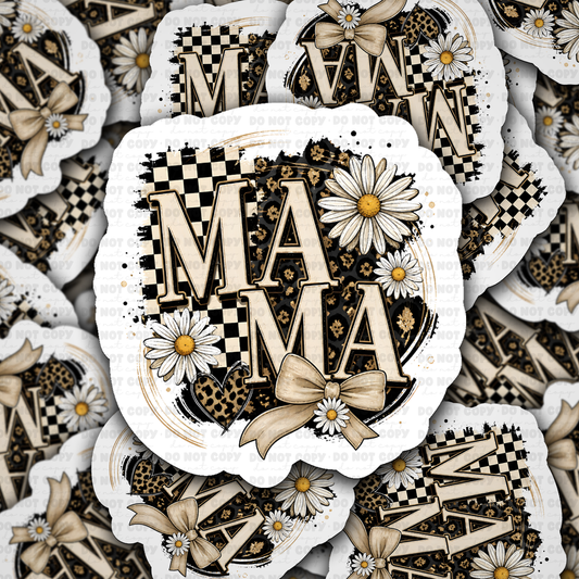 DS 3154 - Mama Leopard Die Cut sticker