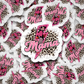 DC511 Mama Heart Bolt Neon Die cut sticker 3-5 Business Day TAT