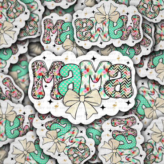 DC 1421 - Mama Nautical die cut sticker