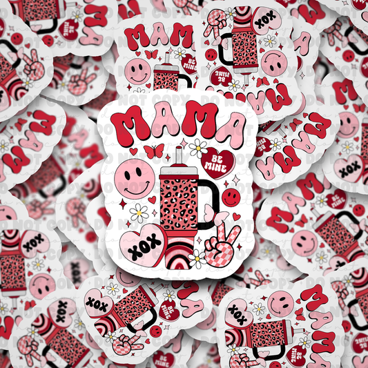 DC569 Mama tall cup sticker Die cut sticker 3-5 Business Day TAT