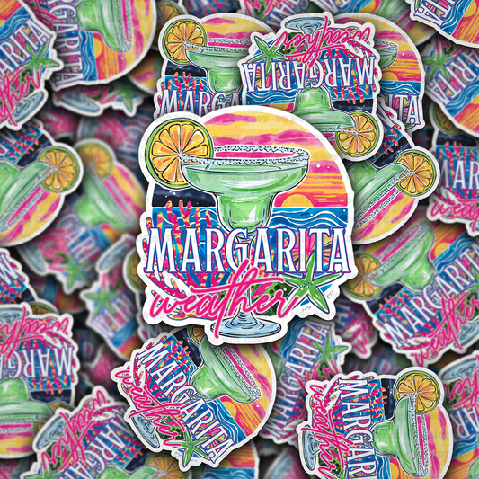 DC 1814 - Margarita Weather Die Cut Sticker