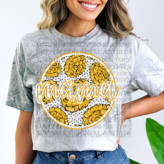 5541 - Marigold October flower Mama circle *DTF