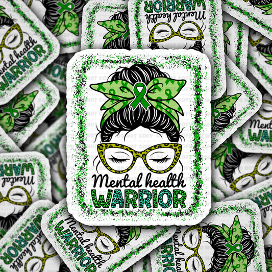 DS 3014 - Mental Health Warrior Die Cut sticker