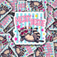 DS 3156 - Messy Girl Die Cut sticker