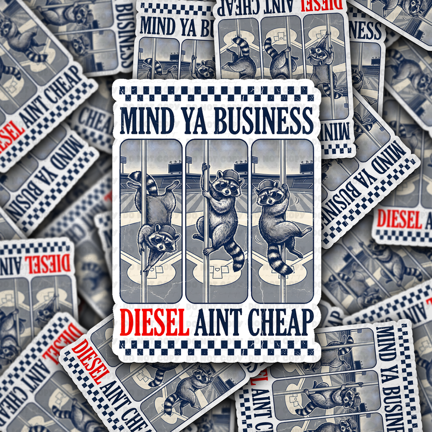 DS 3031 - Mind Ya Business Die Cut sticker