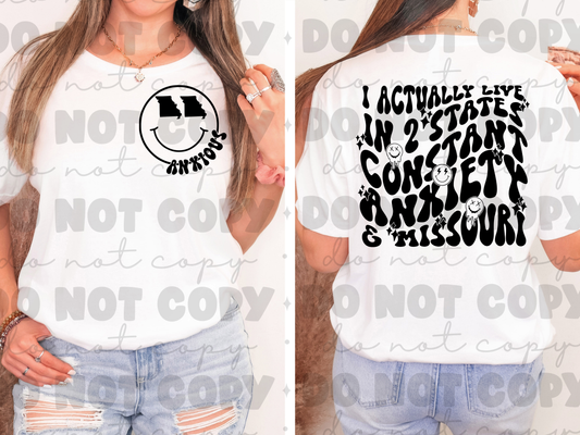 In two states Anxiety and Missouri front and back set  *DREAM TRANSFER* DTF
