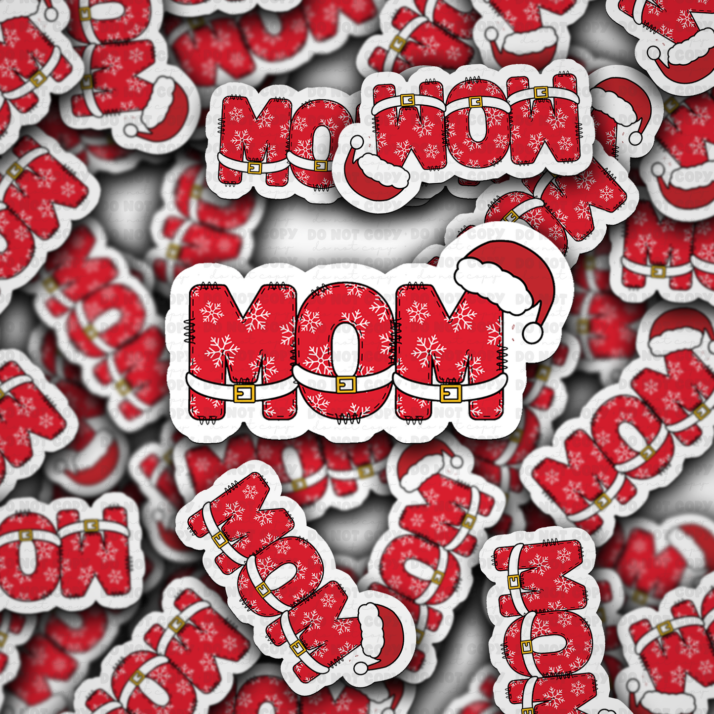 DS 2267 - Mom Christmas Die Cut Sticker