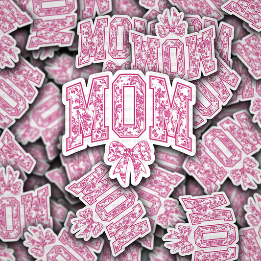 DC 1708 - Mom bow Die Cut Sticker