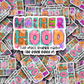 DC 1757 - Motherhood the most ghetto hood Die Cut Sticker