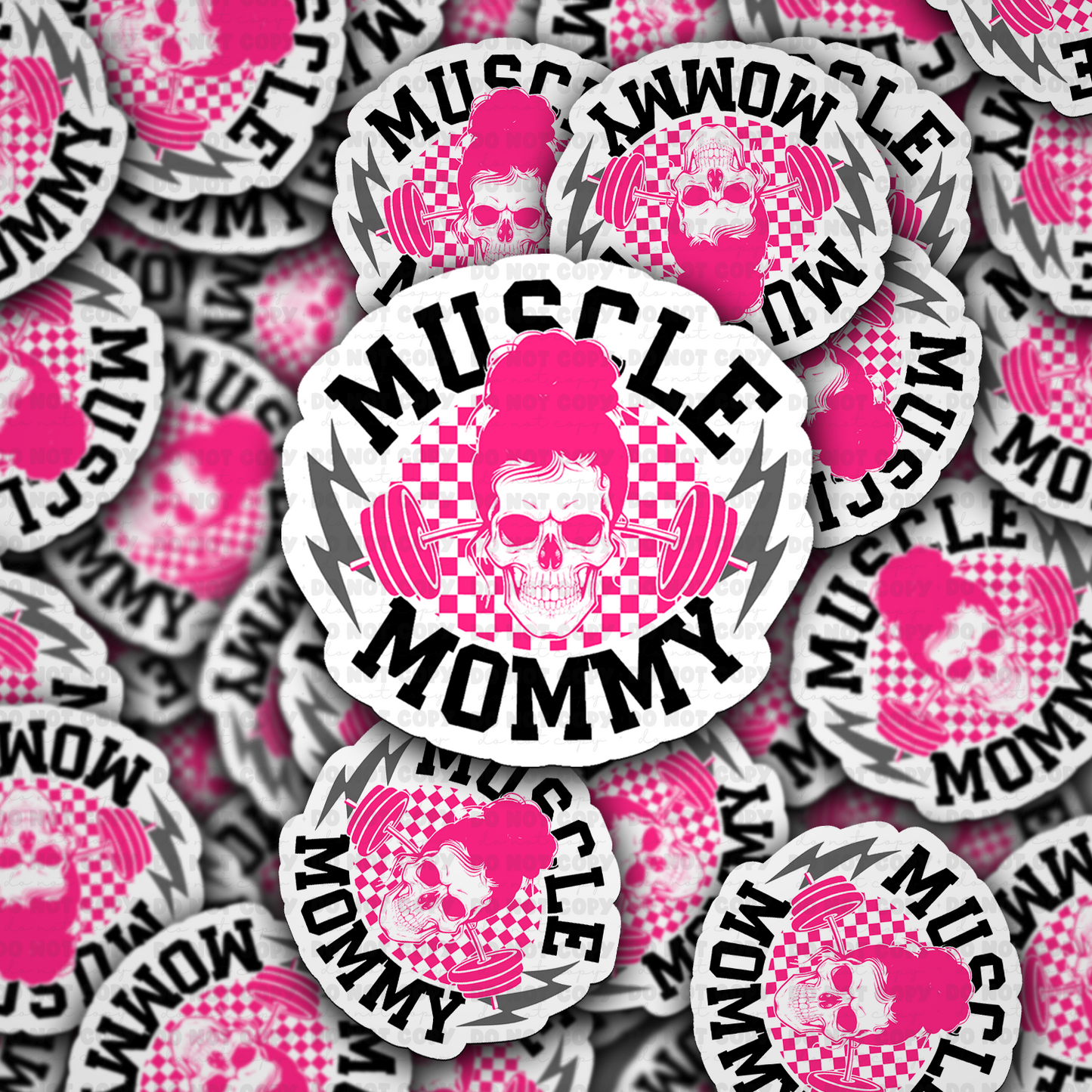 DC 1796 - Muscle mommy Die Cut Sticker