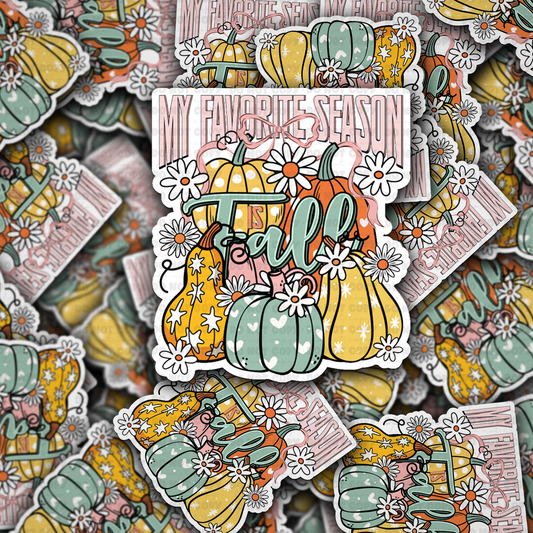 DC 2139 - My favorite season Fall Die Cut Sticker
