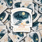 DS 2979 - Nature awaits lets go camping Die Cut sticker
