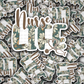 DC 1515 - Nurse life floral die cut sticker