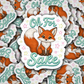 DS 3230 - Oh For Fox Sakes Die Cut sticker