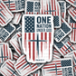 DS 3101 - One Nation Die Cut sticker