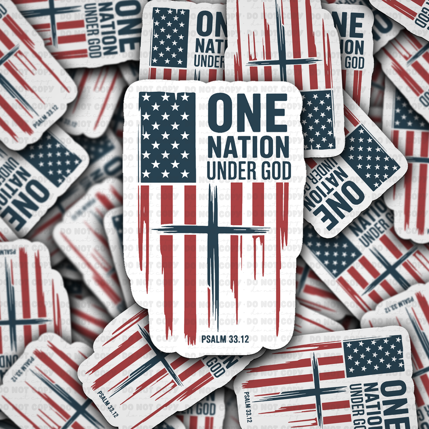 DS 3101 - One Nation Die Cut sticker