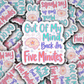 DS 3186 - Out Of My Mind Be Back In Five Die Cut sticker